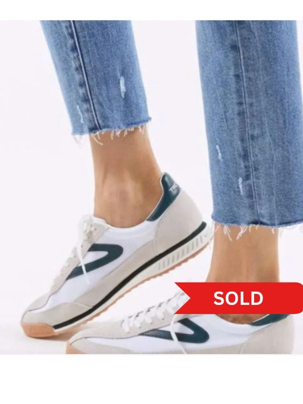 Tretorn Kristine Retro Jogger Sneakers | Women’s 7 | Leather & Suede